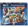 Ravensburger Puzzle 500 Pezzi Star Wars: Mandalorian - Puzzle Adulti +14 anni, 49 x 36 cm, Puzzle per Adulti Star Wars, Collezione 500 Pezzi, Idee Regalo