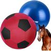ANC POP Palla da pastore per cavallo, palla e copertura per palla, 101,6 cm, grande con pompa a mano, per giocare, pastore, palla da pastore, giocattolo per cavalli, rosso e nero