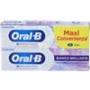 PROCTER & GAMBLE SRL Oral-B 3D White Expert Bianco Brillante Double Pack, 2 x 75 ml