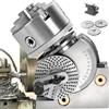 Generic Kit mandrino a 3 ganasce per fresatrice CNC, testa di indicizzazione rotativa con contropunta e piastre di divisione per lavorazioni di precisione, applicazioni verticali e orizzontali