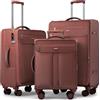 Travely Set di valigie in tessuto - Set da viaggio 3 pezzi con ruote - set composto da valigia cabina 55x40x20, valigia media e valigia grande - Trolley morbido ultra leggero