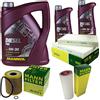 QR-PARTS Olio motore 7L MANNOL Diesel TDI 5W-30+MANN-FILTER pacchetto filtro per BMW Serie 5 E39 530d