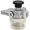 Qiilu Separatore d'acqua filtro carburante, A0000907350 Pompa ausiliaria manuale per separatore olio/acqua per auto universale