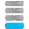 Your Day Mate Riflettori da Incollare, 4 Pz, Bianco, 111 x 38 mm, Marchio di E, Riflettore di Sicurezza per Camper, Rimorchi e Pali, Catarifrangenti Adesivi Destro / Sinistro, Autoadesivi Incollare Riflettore