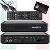HTS e-com DigiQuest Q99 4K UHD Combo SAT Ricevitore con scheda TiVuSat Nero - Italia TV Ra