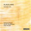 Klaus Lang Klaus Lang: Tönendes Licht (CD) Album