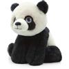 De.Car2 Peluche Giocattolo Morbido e Coccoloso per Bambini Collezione Animali Safari e Animali Marini Peluche, Perfetto per i Bambini Ecofriendly (Panda Peluche)