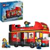 LEGO City Autobus Turistico Rosso a Due Piani, Giochi per Bambini e Bambine da 7 Anni in su con Veicolo Giocattolo in Stile Londinese da Costruire e 5 Minifigure, Idea Regalo di Compleanno 60407