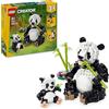 LEGO Creator 3 in 1 Animali Selvatici: Famiglia di Panda Giocattolo - Si Trasforma in Pinguino e Orca - Animali da Costruire,Eta 8+