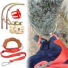 WWZHYX Ramponi Per Alberi Scarpe E Cintura Da Arrampicata Sugli Alberi, Moschetti Per Pali In Legno 250 300 350 400 450 500 Mm, Comodo Accessorio Per Arrampicatori(300 Model)