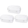 SMELEYOU Custodia per maschera da immersione Custodia per maschera per boccaglio da immersione antipolvere Occhialini da nuoto per adulti Bambini 3 pezzi