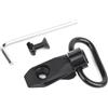GLECTICAL QD Sling Swivel Mount 30°Bevelled, Adattatore Tattico per Montaggio Fionda su Rotaia a Sgancio Rapido per Sistema Ferroviario MLOK/KEYMOD, Nero
