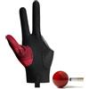 Xeihuul Guanti da biliardo - Guanti da biliardo a 3 dita, guanti da biliardo per unisex, guanti da piscina a 3 dita per mano sinistra/destra, da biliardo