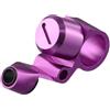 Yhenlovtt Calibro a bocca sottile per mulinello da pesca Stx Pro P4 B4 P5 B5 in lega di alluminio di quarta generazione (viola)