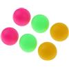 SheerFaring 6 Pezzi Palline da Pong Palline da Tennis Tavolo Palline Colorate Assortite Palline di PVC Innocuo Adatte per Birra Pong Decorazione Arte, a Colorato