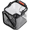 Qidures Secchio da Pesca - Portatile Ripiegabile con Manico - Secchio da Campeggio Contenitore per Esche da Pesca,Portatile per Riva, Barca, Kayak, Lago, Fiume, Acqua Salata, attività All'Aperto,