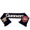 Arsenal F.C. Arsenal FC Gunners Navy Football Club Jacquard Knitted Scarf Red Sign Badge Fan