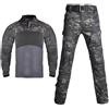 Vynebtrv Completo Tattico Mimetico Russo, Camicia e Pantaloni da Combattimento a Maniche Lunghe, Ideale per Softair, Paintball, Caccia e attività All'aperto(Russian Camo,M)