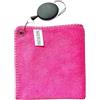 AsrMyjcx Golf Tovaglietta Microfibra Asciugamano Pulizia Palla Strumento Clip Retrattile Lavaggio Club Adatto per Uomini Donne attività Sportive Campo Go, Rosa Rossa