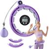 Heasin Smart Hula Hoop Adatto ad Adulti e Principianti, Composto da 18 Sezioni Staccabili, Con Palla di Peso e Contatore per la Perdita di Peso e Fitness, Adatto sia per Uomini che per Donne (Viola)