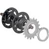 Yhenlovtt Anello fisso 1/8 pignone per bicicletta con bloccaggio compatibile con catena in pollici per bici da pista 13t/14t/18t per velocità in acciaio (18T)