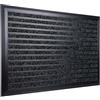 Relaxdays Zerbino Relaxdays 60x40 cm, Alluminio, Resistente alle intemperie, Antiscivolo, per Interno/Esterno, Cattura Sporco Nero