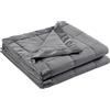 Madison Park Windom Down - Coperta alternativa 3M Scotchgard, per tutte le stagioni, leggera e morbida copertura per letto, finiture in raso, colore antracite
