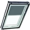 Roto Tenda a Rullo Roto Originale ZRE - Diurna Binario di Guida Argento - Per Finestre per Tetti delle Serie Designo R4/R7 e Classic 43/73 - Dimensioni 074/118 | 07/11 - Colore del Tessuto Grigio Scuro