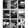 BigWig Prints - Set di 9 Poster Porsche 911, Porsche 911 GT3 RS, Decorazione per Garage, Poster Auto d'Epoca, Senza Cornice, 20 x 30 cm, 9 Pezzi