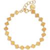 SINGULARU - Bracciale Shells. Acciaio con Finitura Placcata Oro 18Kt. Conchiglie. Lunghezza 16 cm + 3 cm di Estensione. Gioielli per Donna