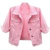 LKRSEEF Giacca Da Donna Giacca Jeans Donna Abito Jeans Vestito Di Piumino 100 Grammi Lungo Camicia In Bomber Primavera Bianca Gilet Cotone Blazer Denim Collo A Scollo Blu Xs Nera Lino Ecopelle Curvy Leggera