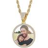 OTXIXTO Collana Hip Hop Personalizzata per Uomo Donna Ciondolo con Foto ali d'Angelo Collana Memoriale Personalizzata con Foto Dentro/Testo Regali per Papà e Fidanzato (C2, 30'')