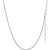 FaithHeart Collana Uomo Donna, Catenina Serpente Tonda,Larga 2mm Lunga 35cm, 316L Acciaio Inossidabile, Impermeabile di Alta Qualità, Gioielli da Regalo