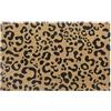 Hanse Home Zerbino in cocco per interni, colore naturale, motivo leopardato, antiscivolo, per corridoio, terrazza, ingresso - 45 x 75 cm
