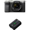 Sony Alpha 7CII di Sony | Fotocamera mirrorless full-frame (compatta, 33 MP, autofocus in tempo reale, 10 fps, video in 4K, display touch orientabile) + Lente SEL2860 + batteria NP-FZ100 (Argento)
