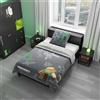 phoenix Biancheria da letto reversibile - 135 x 200 cm - antracite - grigio - cotone - con zip