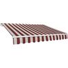 Tenda da Sole Barra Quadra 200x250 cm Tessuto in Poliestere Riga Bordeaux