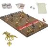 HOROW Horse Racing Game - Wooden Horse Race Board Game with 11 Luxury Metal Horses 2 Dice and 2 Cards，Fast-Paced Strategic for Family Night and Party - Perfect Birthday&Holiday Gifts