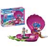 PLAYMOBIL | Fantasia e magia | Borsa a forma di conchiglia - sirene | Borsa portatile con 2 sirene | Giocattolo per bambini dai 4 anni in su | 72105