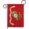 Americana Home & Garden Bandiera da giardino del Corpo dei Marines - Forze armate USMC Semper Fi Stati Uniti, Veterano militare americano in pensione, ufficiale, decorazione per la casa, piccolo regalo da cortile su entrambi