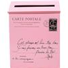 JISADER Cassetta Postale Moderna a Parete con Scomparto per Giornali per Esterni, ROSA