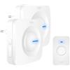 ELRO DB3000 Set campanello senza fili - 2x Plug-in/Ricevitore Plug-in - Senza batteria - Bianco