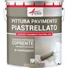 ARCANE INDUSTRIES Vernice per piastrelle pavimento, a base di resina epossidica - Arcapoxy Pavimento Piastrellato - 2,5 kg (fino a 12,5 m² in 2 strati) Beige Grigio - RAL 1019