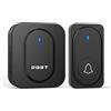 PGST Campanello Wireless,Kit Campanello a Lungo Raggio 300m con 36 Suonerie,5 Livelli di Volume,Trasmettitore Impermeabile e Ricevitore da Inserire,Facile Installazione per Casa,Ufficio,Appartamento