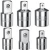 YOOPIN Set di 6 adattatori per chiavi a bussola, 1/2-1/4-3/8, adattatore a cricchetto per chiavi dinamometriche, cricchetto