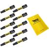 SabreCut 10 x SabreCut SCTP3032_10 32 mm T30 TX30 Torx a prova di manomissione Set di punte per cacciavite a impatto magnetico per impieghi gravosi compatibili con Dewalt Milwaukee Bosch Makita e altro