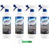 Beni Culinari 4 x Quasar Forni e Barbecue - Detergente spray sgrassa le superfici in modo efficace senza danneggiarle, detergente 580 ml + portachiavi Beni Culinari 0