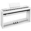 Donner E Piano 88 tasti, Donner DEP-20 Digital Piano Keyboard 88 tasti, meccanismo a martello, ponderato, per principianti, con pedale e supporto per pianoforte, bianco