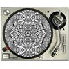 IDYD Mandala DJ Giradischi Slipmats/slipmat/antiscivolo tappetini 30,5 cm o 17,8 cm (17,8 cm)