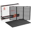 QuliMetal 66095 - Griglie in ghisa per griglie a gas Weber Genesis II e Genesis II serie LX 300, 2 pezzi, 48,6 x 33,7 cm
